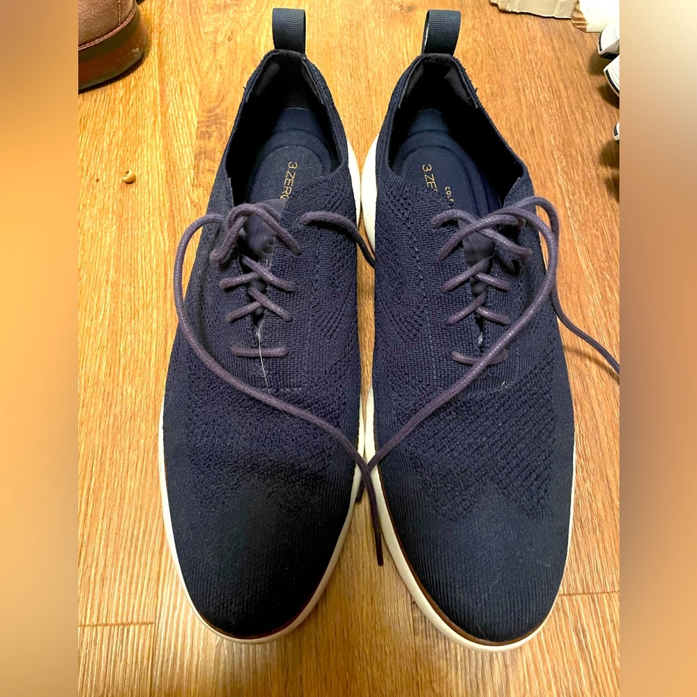 Cole Haan zero grand blue knit oxford